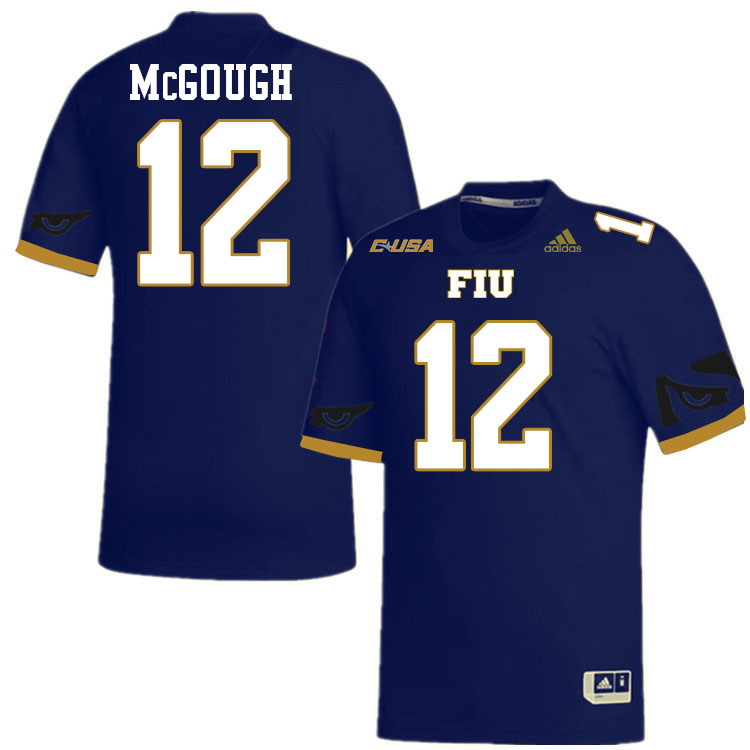 #12 Alex McGough FIU Jersey,Florida International University Panthers Football Jersey-Navy